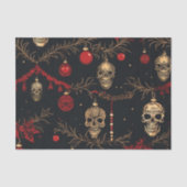 Schedel Ornament tissuepapier (Voorkant)