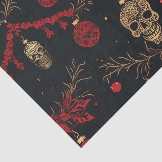 Schedel Ornament tissuepapier (Detail)