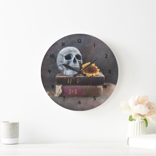  schedel Oude Boeken Geel Zonnebloem Gothic Grote Klok (Huis)