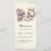 Schedel Paar Dodelijk Bruiloft Programma's (Voorkant)