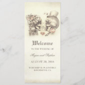 Schedel Paar Dodelijk Bruiloft Programma's (Voorkant)