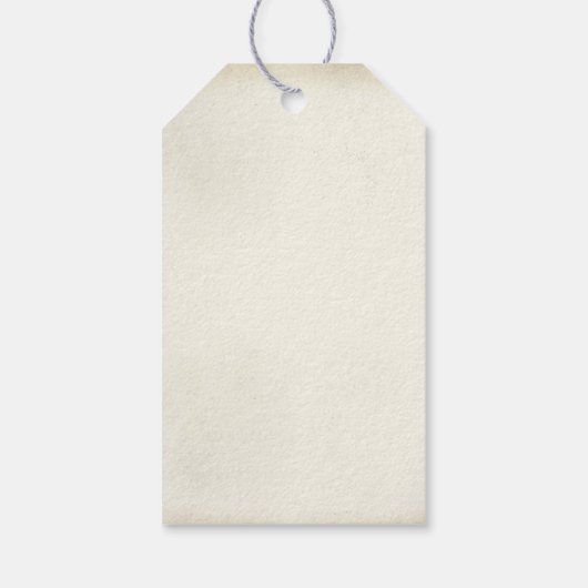 Schedel Paar Vintage bruiloft Cadeaulabel (Achterkant)