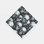 Schedel Patroon Halloween thema Servet (Hoek)