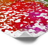 schedel patroon. kleurrijke effecten schedel buik poster (Hoek)