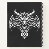 Schedel Pentagram Tribal van BurnsInhell Notitieboek (Achterkant)
