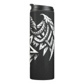 Schedel Pentagram Tribal van BurnsInhell Thermosbeker (Geroteerd rechts)