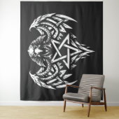 Schedel Pentagram Tribal van BurnsInhell Wandkleed (In situ)