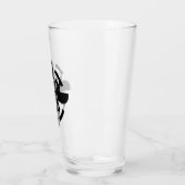 Schedel Piloot & Propeller, Coole Luchtvaart Glas (Links)