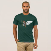 Schedel Pilot & Wings, Luchtvaart, Gepersonaliseer T-shirt (Voorkant volledig)