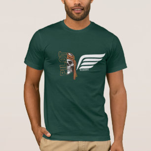 Schedel Pilot & Wings, Luchtvaart, Gepersonaliseer T-shirt