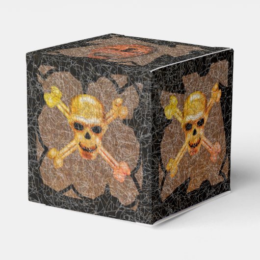 SCHEDEL PIRAAT OUDE SCHAT BORST BEDANKDOOSJES (Achterkant)