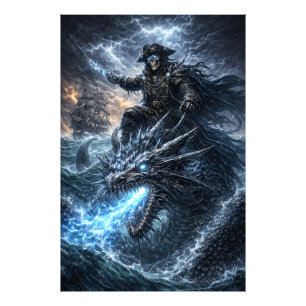 Schedel Piraten Kapitein – Fantomaat Drakenruiter  Foto Afdruk