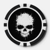 schedel pokerchips (Voorkant)