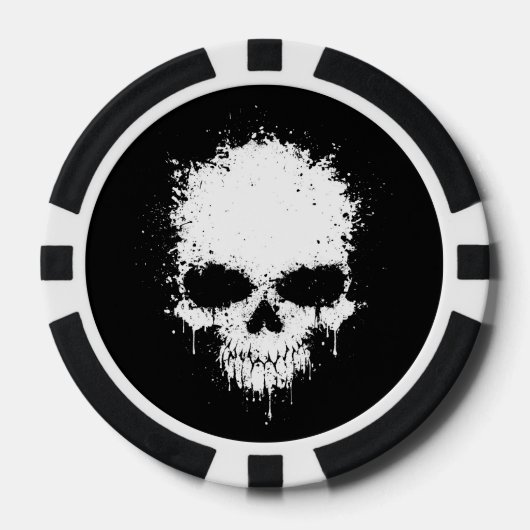 schedel pokerchips (Voorkant)