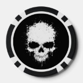 schedel pokerchips (Achterkant)