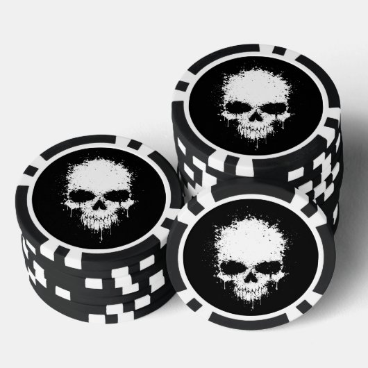 schedel pokerchips (Opstapeling)