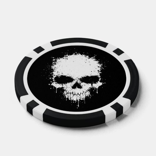 schedel pokerchips (Enkel)