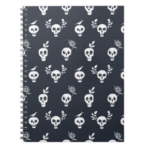 Schedel Polka: Botanisch humoristisch patroon Notitieboek