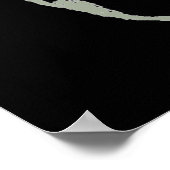 Schedel Pop Art Grijs Zwart Unique Special Poster (Hoek)