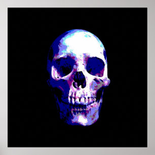 Schedel Pop Art Print Poster - Schedels Posters Pr
