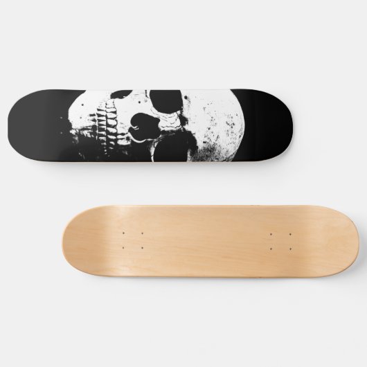 Schedel pop Art retro look Persoonlijk Skateboard (Horizontaal)