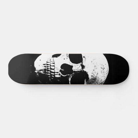 Schedel pop Art retro look Persoonlijk Skateboard (Horizontaal)