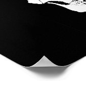 Schedel pop Art retro look Poster (Hoek)