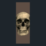 Schedel Pop Art Sepia Retro Poster<br><div class="desc">Fantasy Art Skull Skeleton - Blue & Paarse Tones Heavy Metal Punk Rock College Pop Art Afbeelding</div>