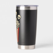 Schedel Popcorn Box Sticker Geïsoleerde Drinkbeker (Links)