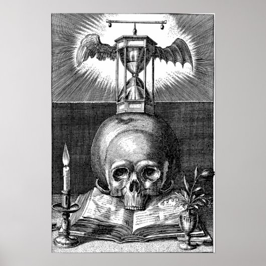  schedel poster (Voorkant)