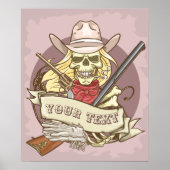  schedel poster (Voorkant)