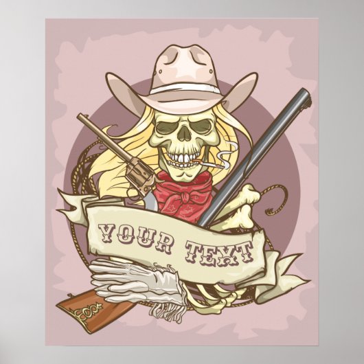  schedel poster (Voorkant)