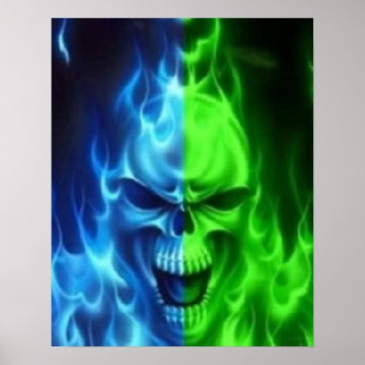 schedel poster (Voorkant)