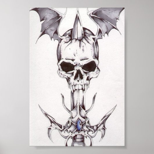 schedel poster (Voorkant)