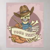  schedel poster (Voorkant)