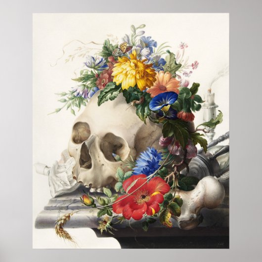  schedel poster (Voorkant)
