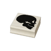 Schedel profiel silhouet art stempel (Stempel)