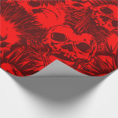 schedel punk cadeaupapier (Hoek)