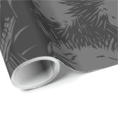schedel punk cadeaupapier (Rol Hoek)