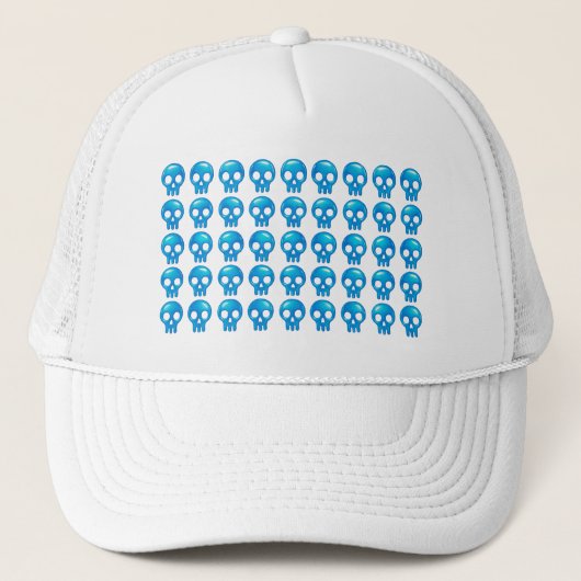 Schedel Raster Cool Trucker Pet (Voorkant)