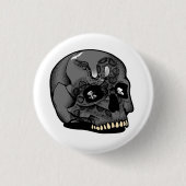 Schedel Rebel Straatcultuur Ronde Button 3,2 Cm (Voorkant)
