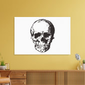 Schedel Retro  Comic Style Fantasy Art Canvas Afdruk (Insitu (Woonkamer))