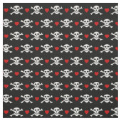Schedel & Rode Hart Stof - Piraten/ boot mode (Swatch)