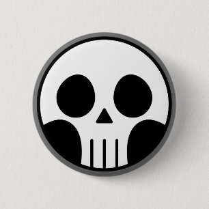 schedel ronde button 5,7 cm