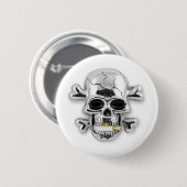 schedel ronde button 5,7 cm (Voorkant /achterkant)