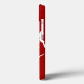 Schedel Rood Wit Metaal Fantasie Art iPad Air Case (Achterkant / Links)