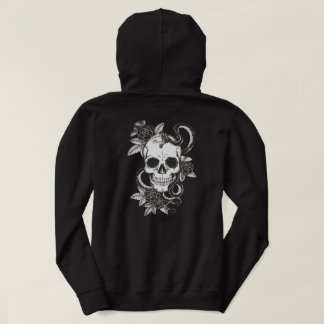 Schedel Roos en Slang Hoodie