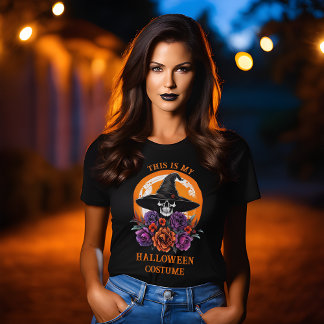 Schedel & Rozen Dit is mijn Halloween Kostuum T-sh T-shirt