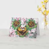 Schedel rozen kaart (Gele Bloem)