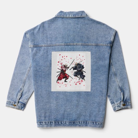 Schedel Samoerai Duël Denim Jacket (Achterkant)